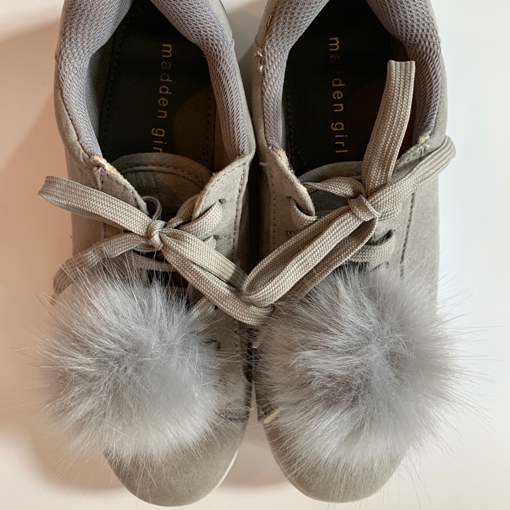 Madden Girl Suede Gray Sneakers